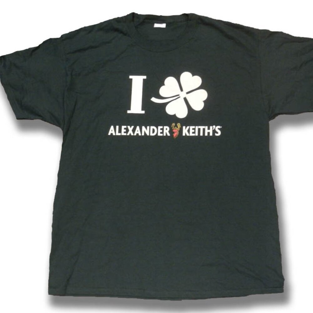 ALEXANDER KEITH'S - CLOVER ST. PATRICK'S BEER, ALE, LAGER T-SHIRT *NEW* / SZ. XL